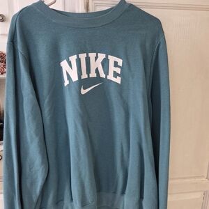 Nike Womens Teal Crewneck Sweater